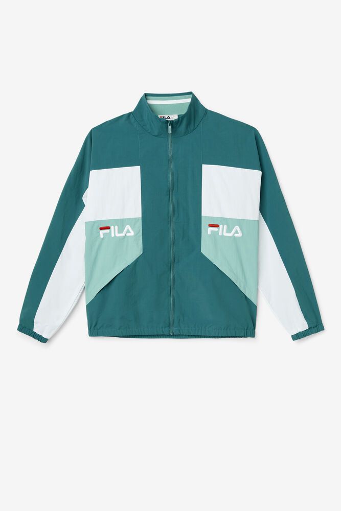 Fila Obasi Wind Turquoise Jacket Mens - NZ 67942-CZOQ